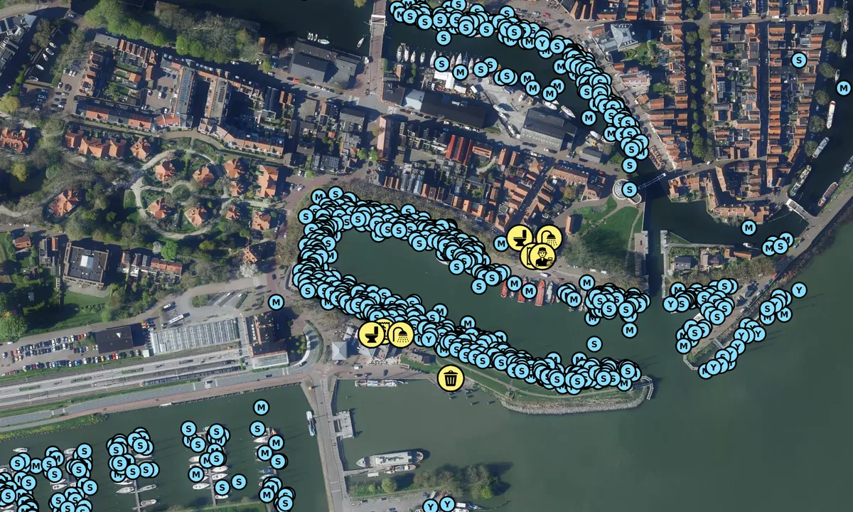 Satelite image of Enkhuizen Buitenhaven Yacht Harbour
