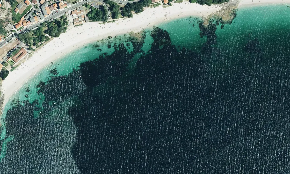Flyfoto av Enseada de Seixido