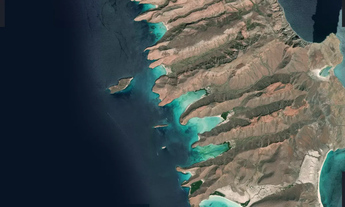 Flyfoto av Ensenada de la Raza