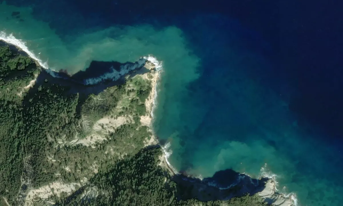 Satelite image of Erikousa Nord Est