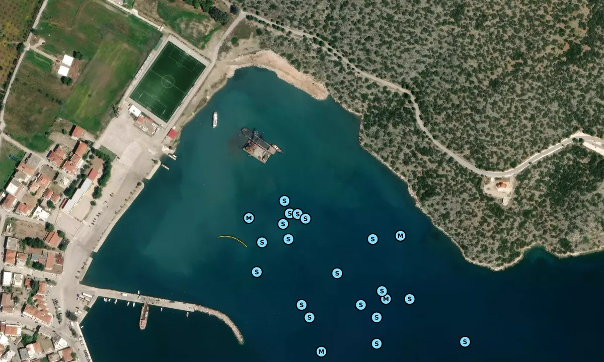 Satelite image of Ermione Harbor
