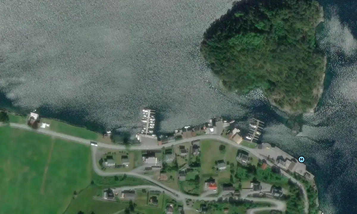 Satelite image of Erøy Gjestehavn