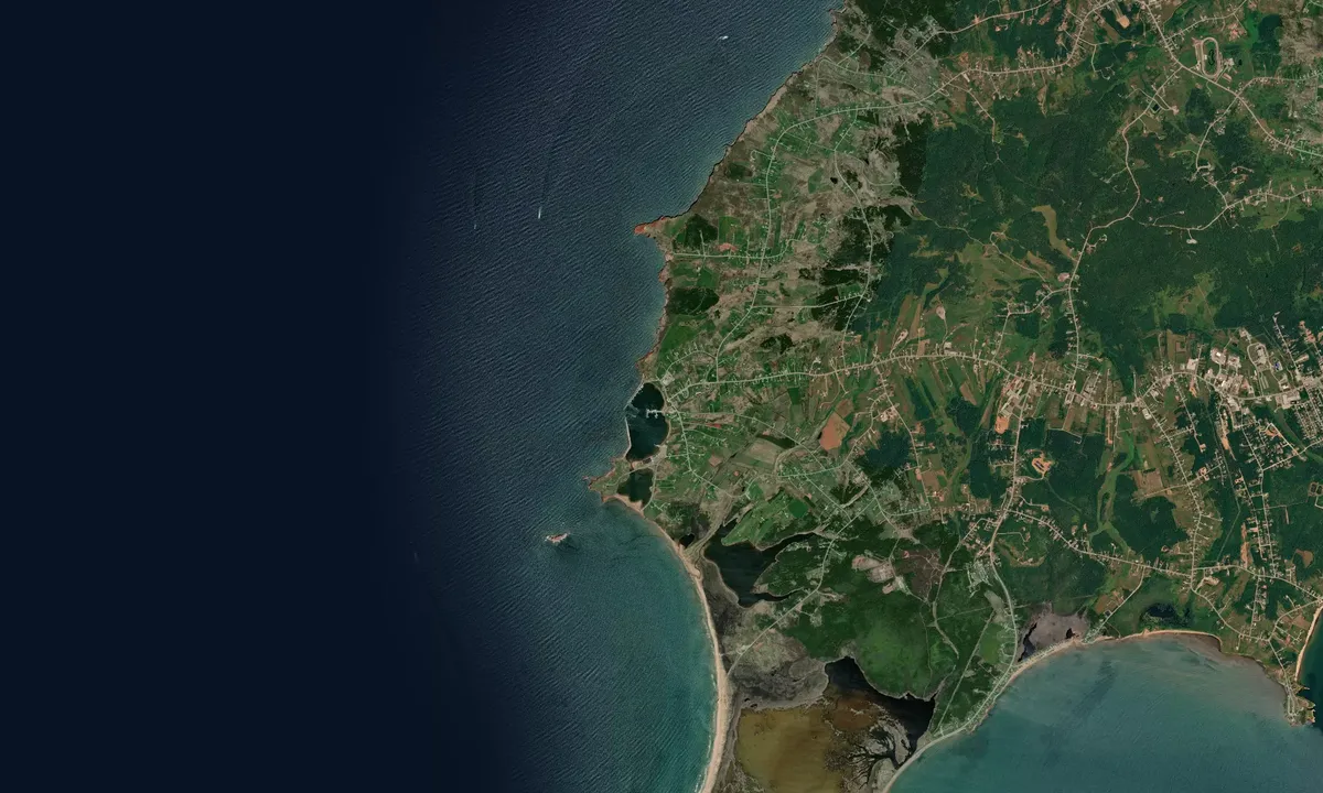 Flyfoto av Etang du Nord
