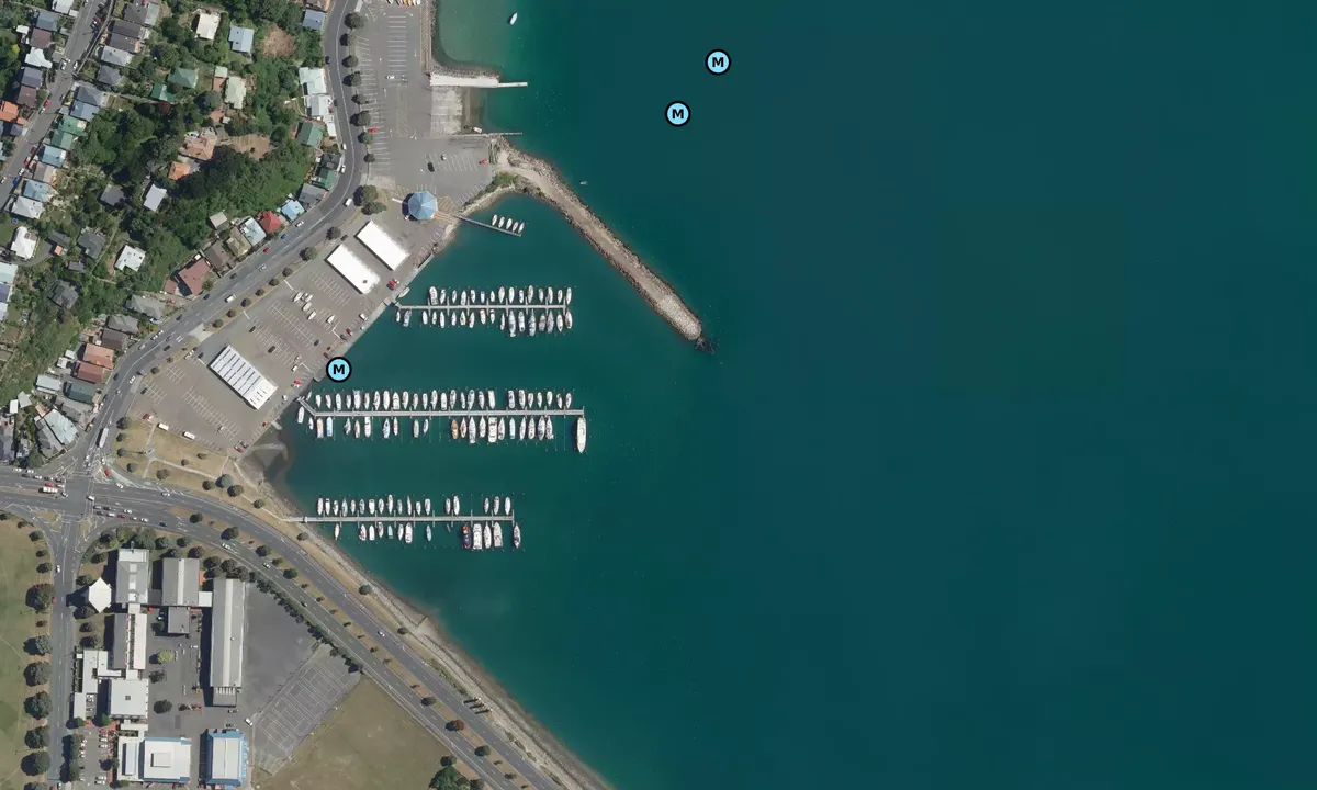 Satelite image of Evans Bay Marina - Wellington