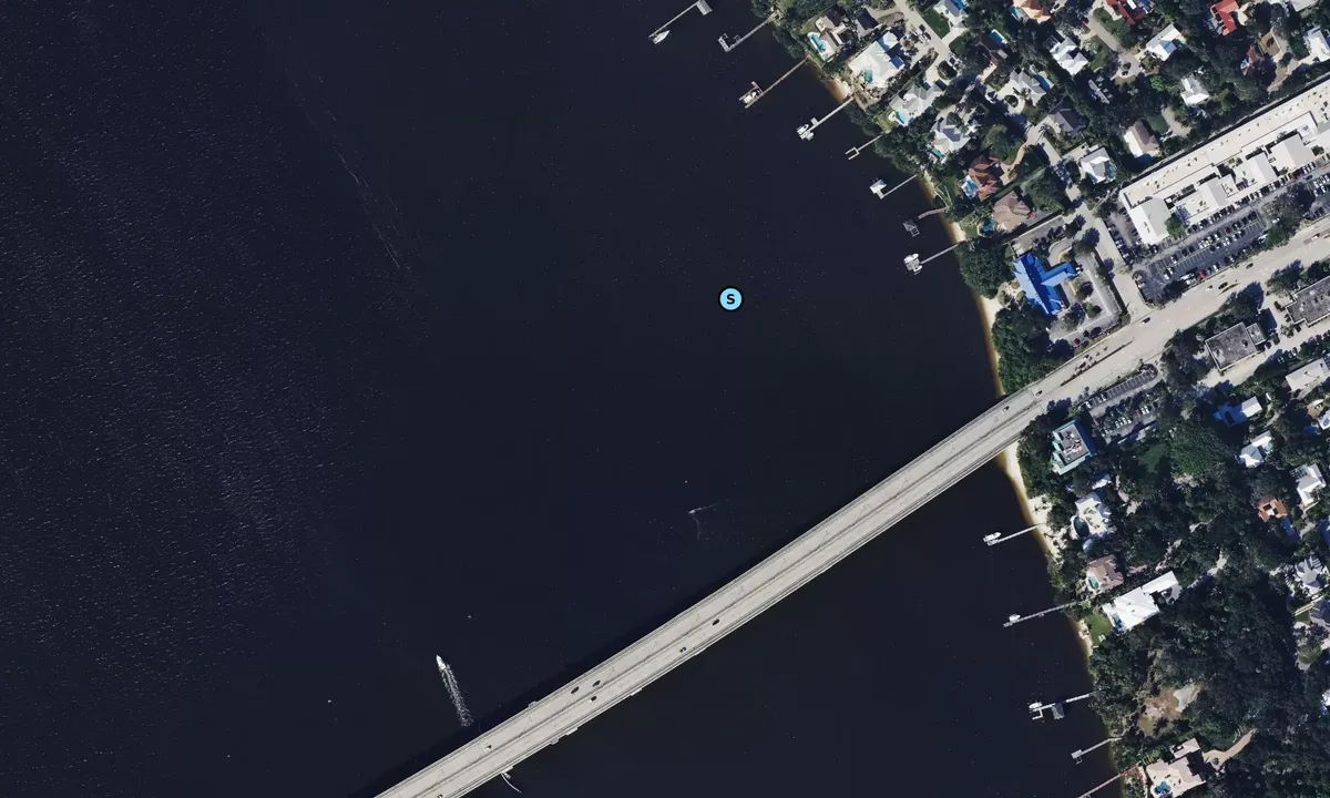 Satelite image of Evans Crary bridge anchorage