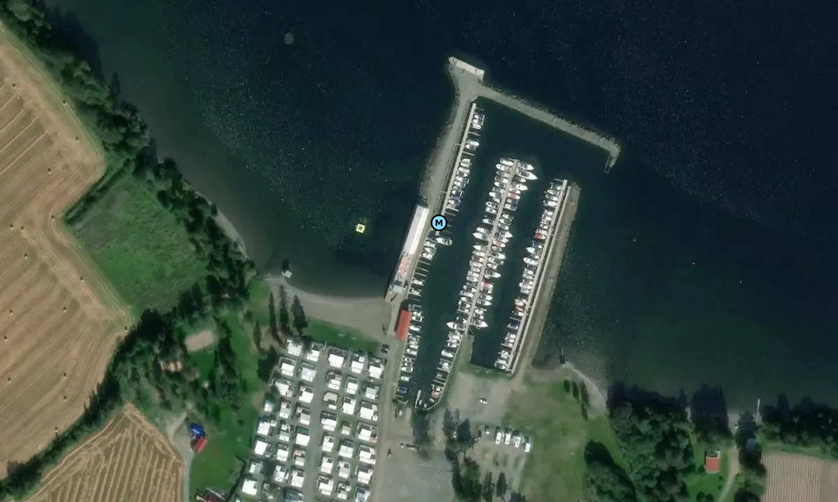 Satelite image of Evjua strandpark