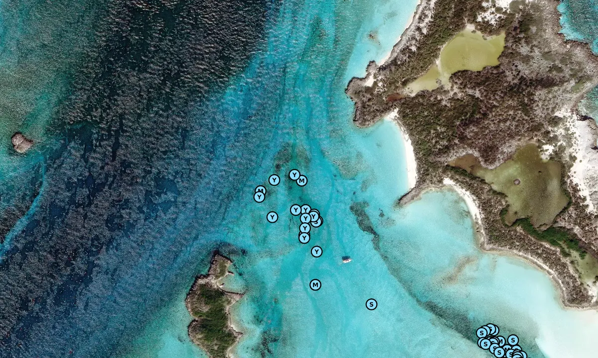 Satelite image of Exuma Cays Land & Sea Park HQ / North Mooring Fiel