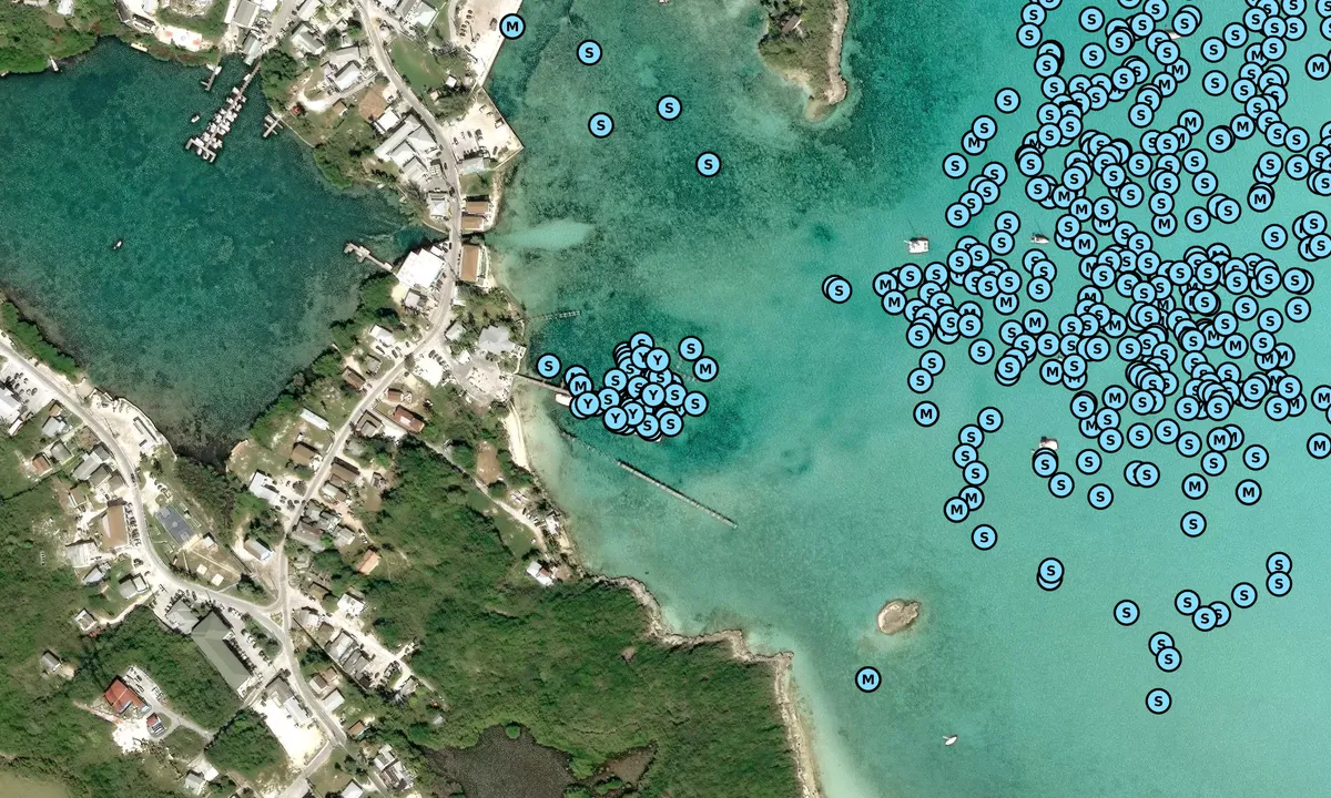 Satelite image of Exuma Yacht Club