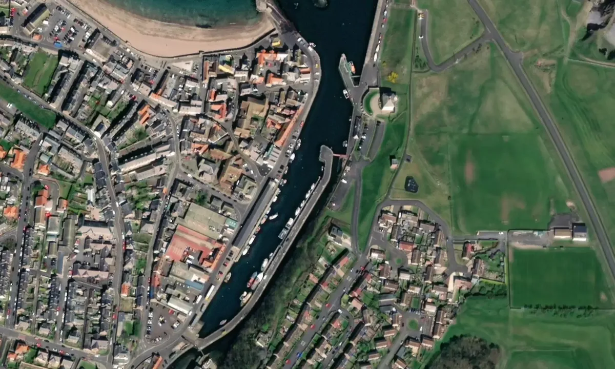 Flyfoto av Eyemouth Harbour