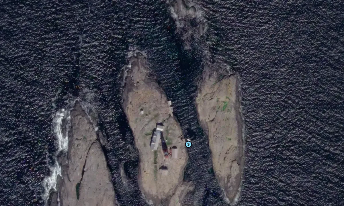 Satelite image of Færder Fyr