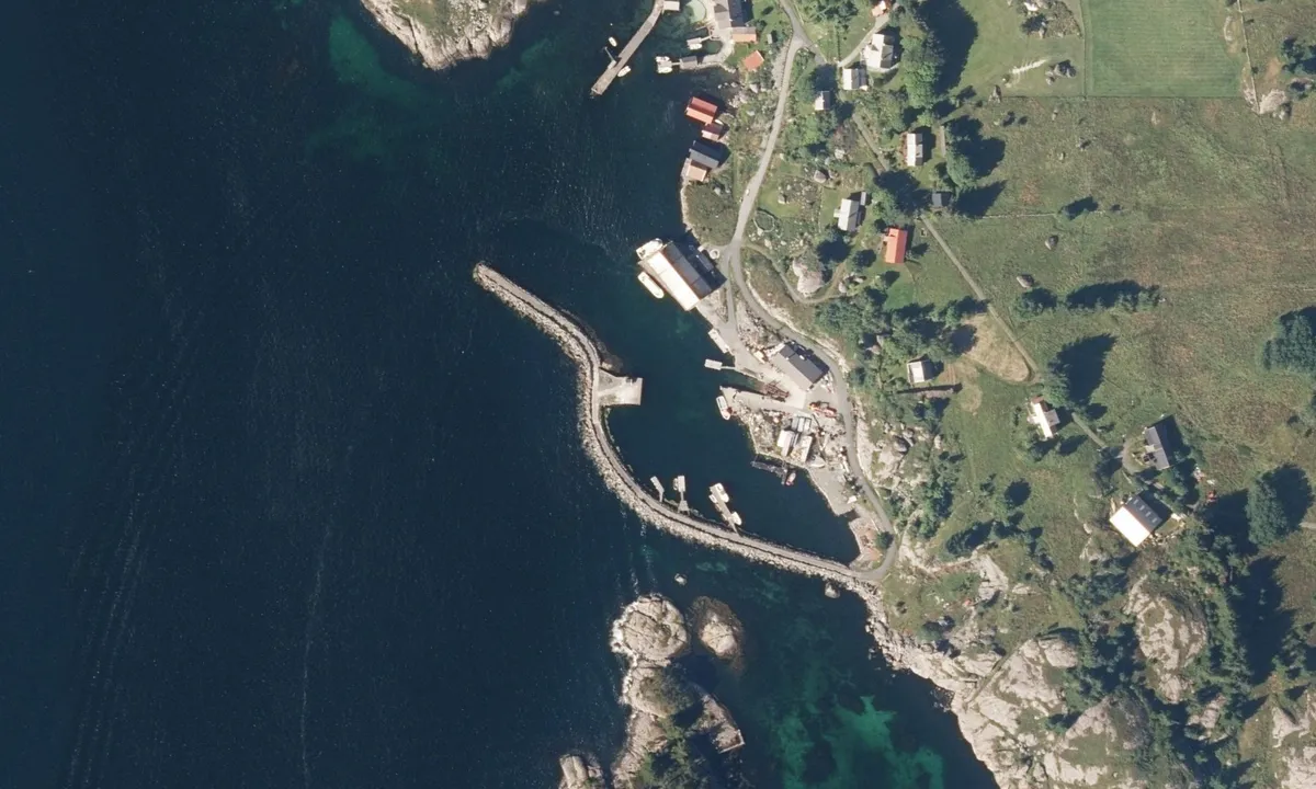 Flyfoto av Færøy - Hersvikbygda
