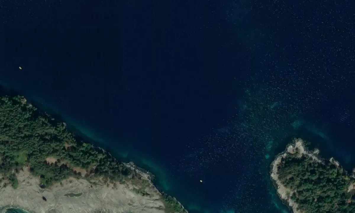 Satelite image of Færøyna