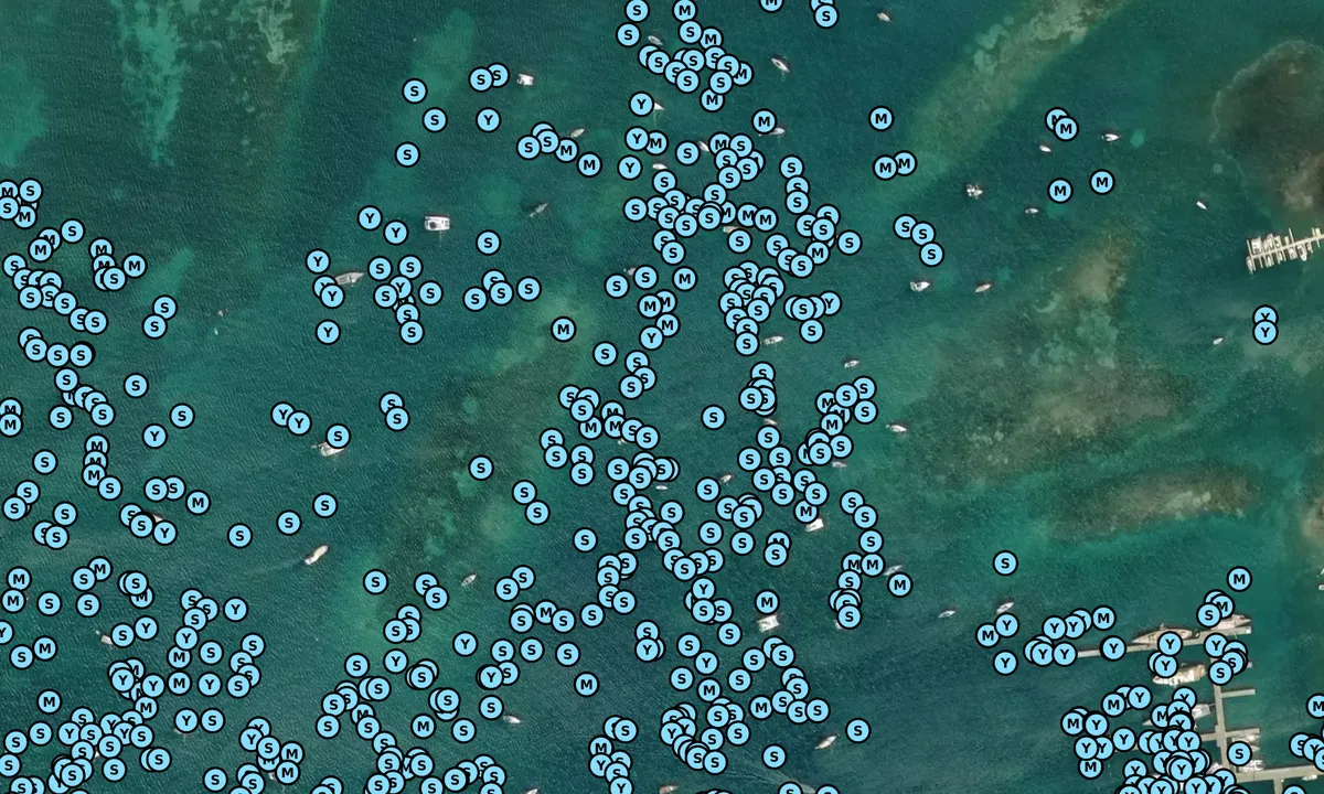 Satelite image of Falmouth Harbor