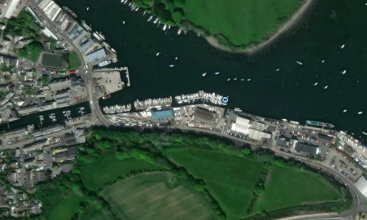 Satelite image of Falmouth Yacht Brokers