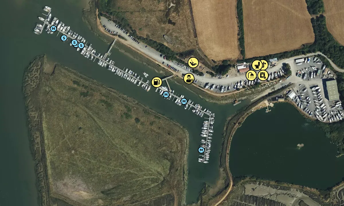 Satelite image of Fambridge Yacht Haven - Chelmsford