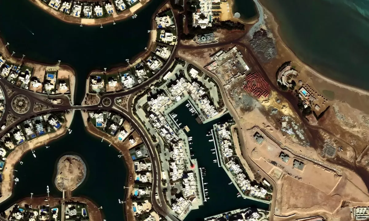 Satelite image of Fanadir Marina, El Gouna