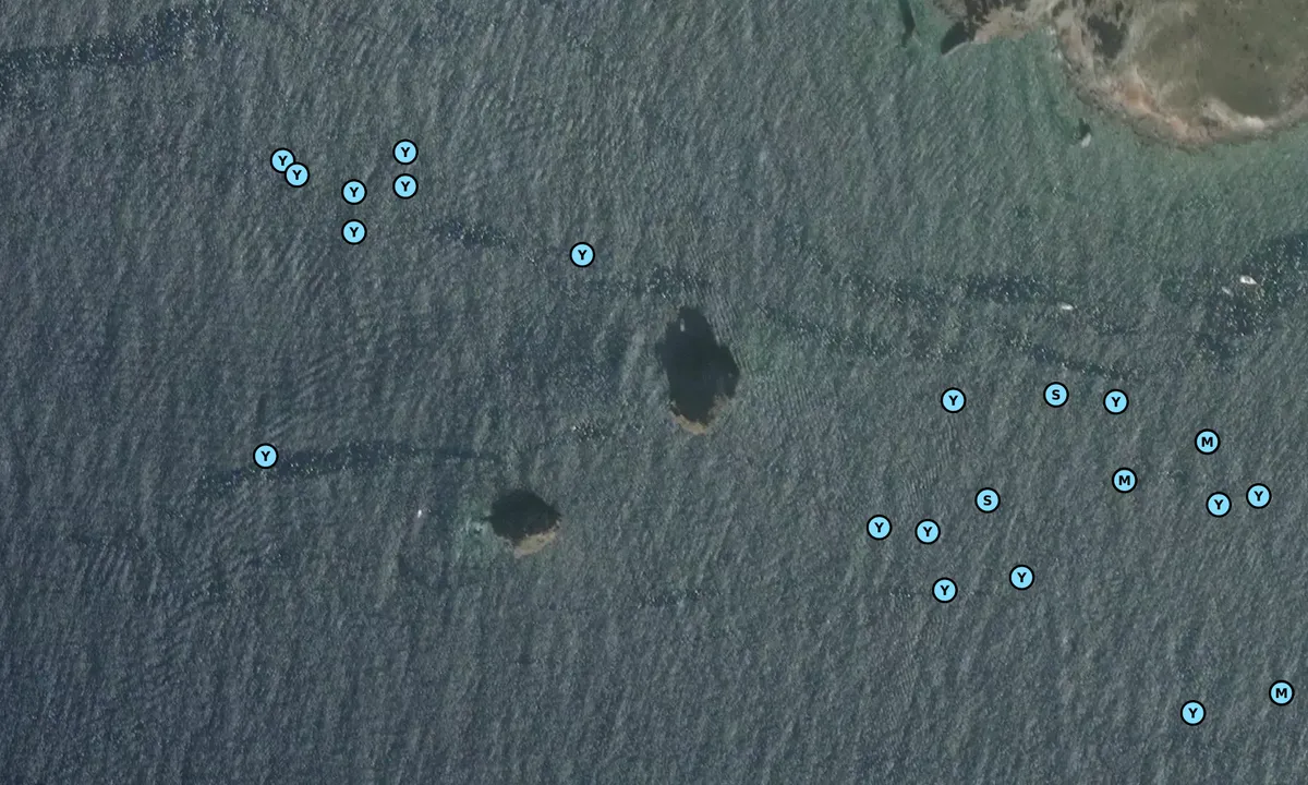 Satelite image of Faraglioni di Lipari