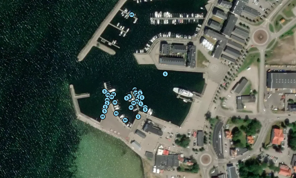 Satelite image of Färjestaden