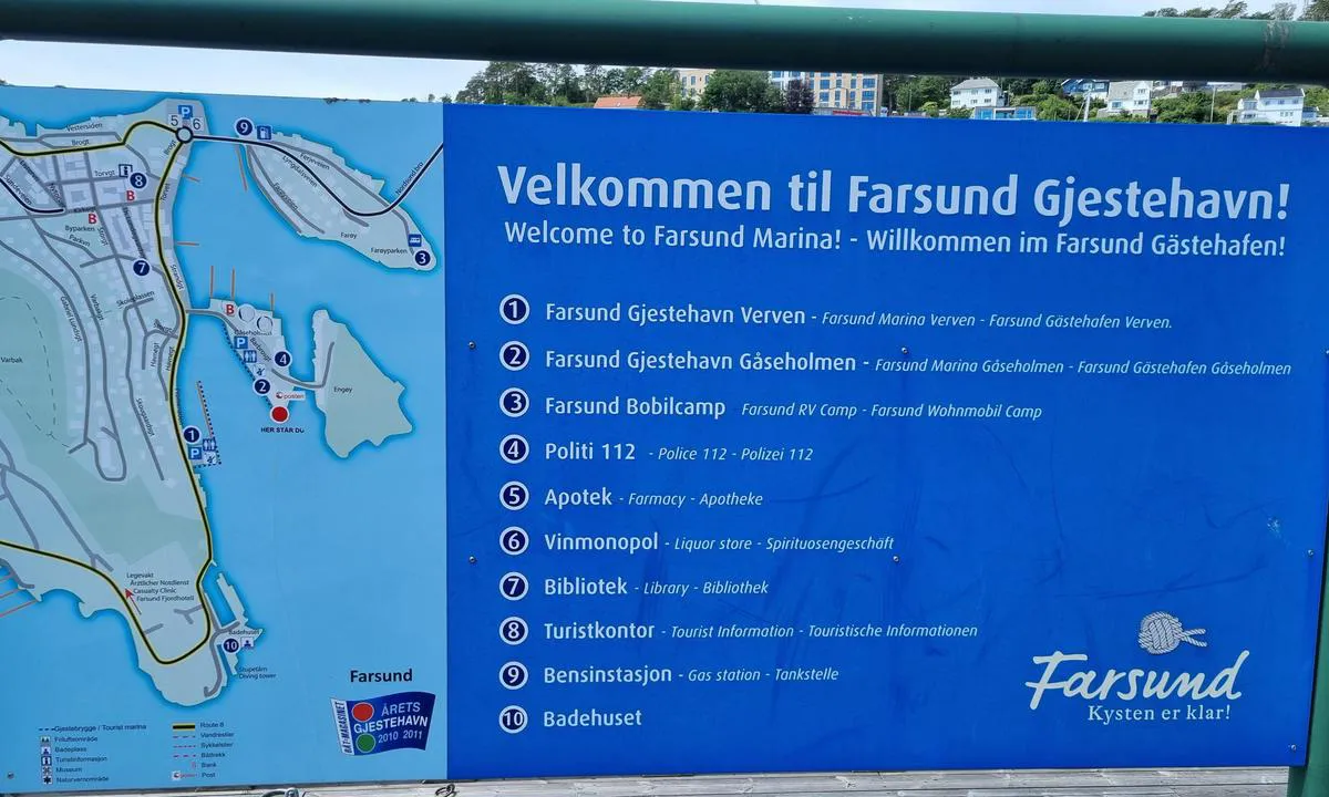 Informasjon om Farsund gjestehavn Verven og Gåsholmen