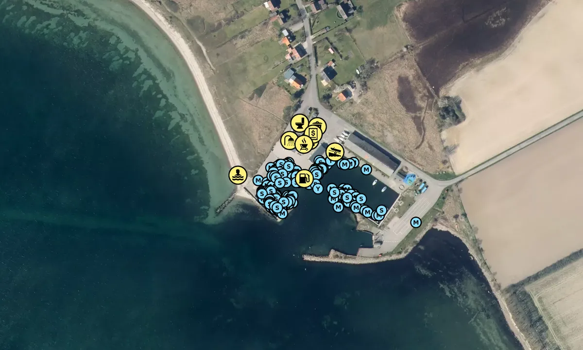 Satelite image of Femø Havn
