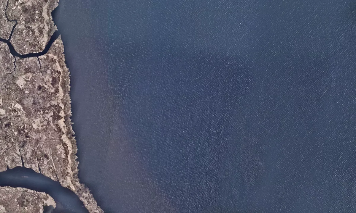 Flyfoto av Ferry Point