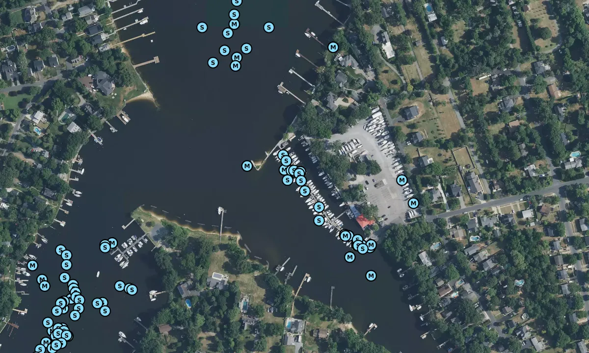 Satelite image of Ferry Point Marina and Yachtyard