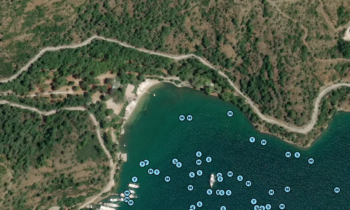 Satelite image of Fethiye Bay