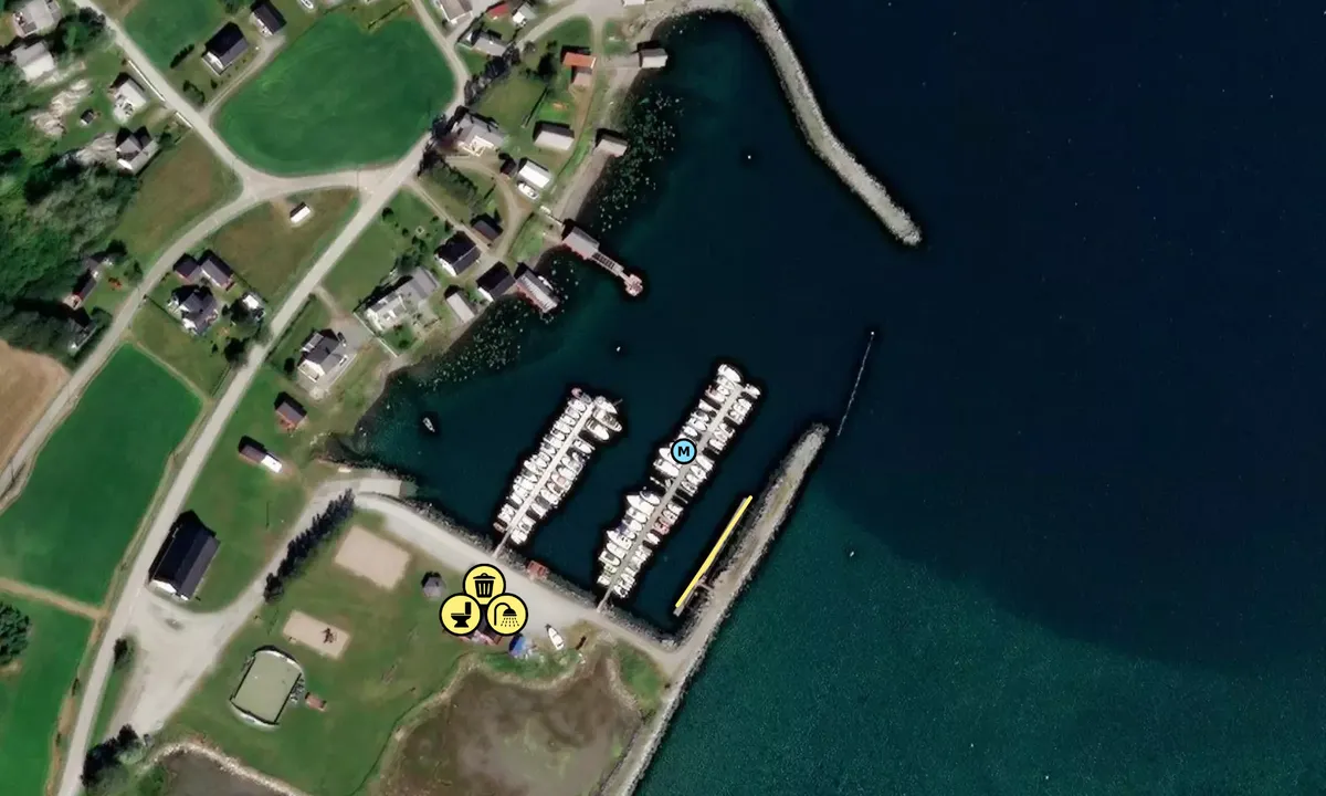 Satelite image of Fevåg Båtforening