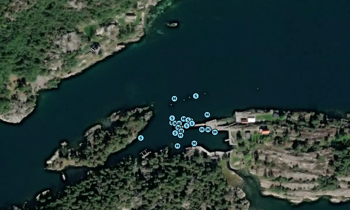 Satelite image of Finnøya Seilsenter