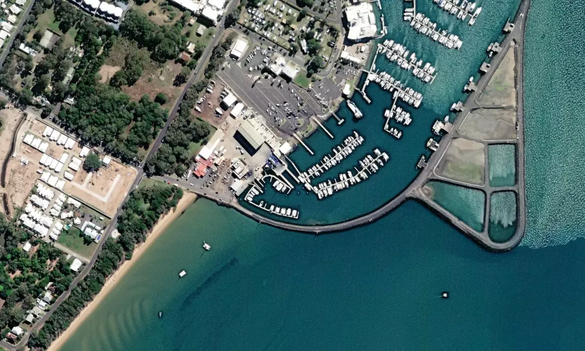 Flyfoto av Fisherman's Wharf Marina - Urangan