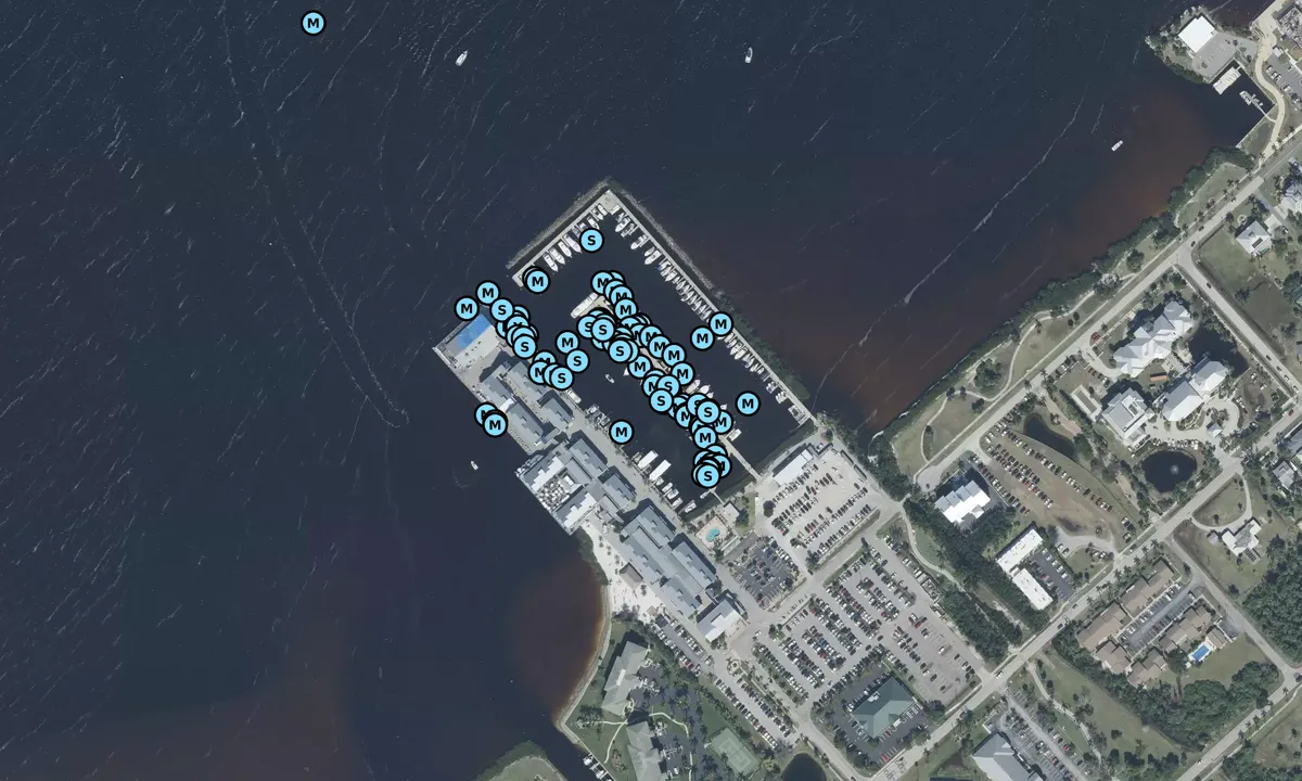 Satelite image of Fishermen's Village Marina