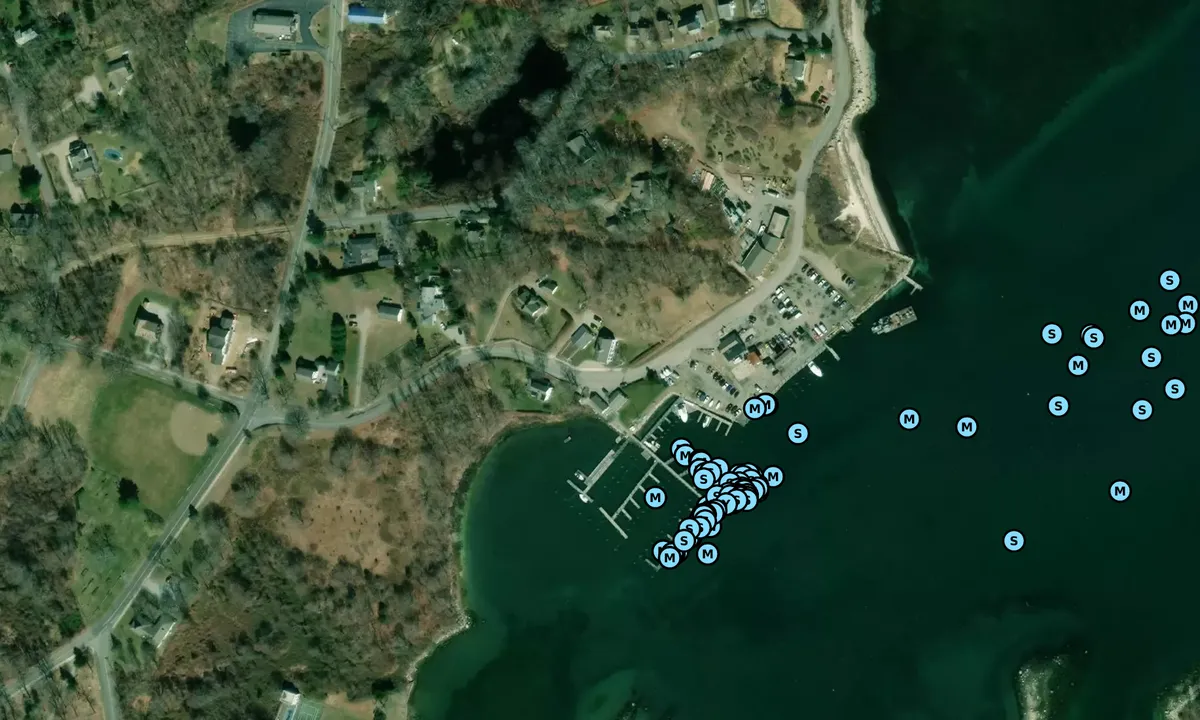Satelite image of Fishers Island Yacht Club - FISHERS ISLE