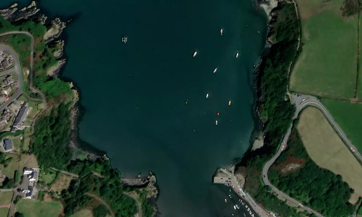 Satelite image of Fishguard Lower Harbour