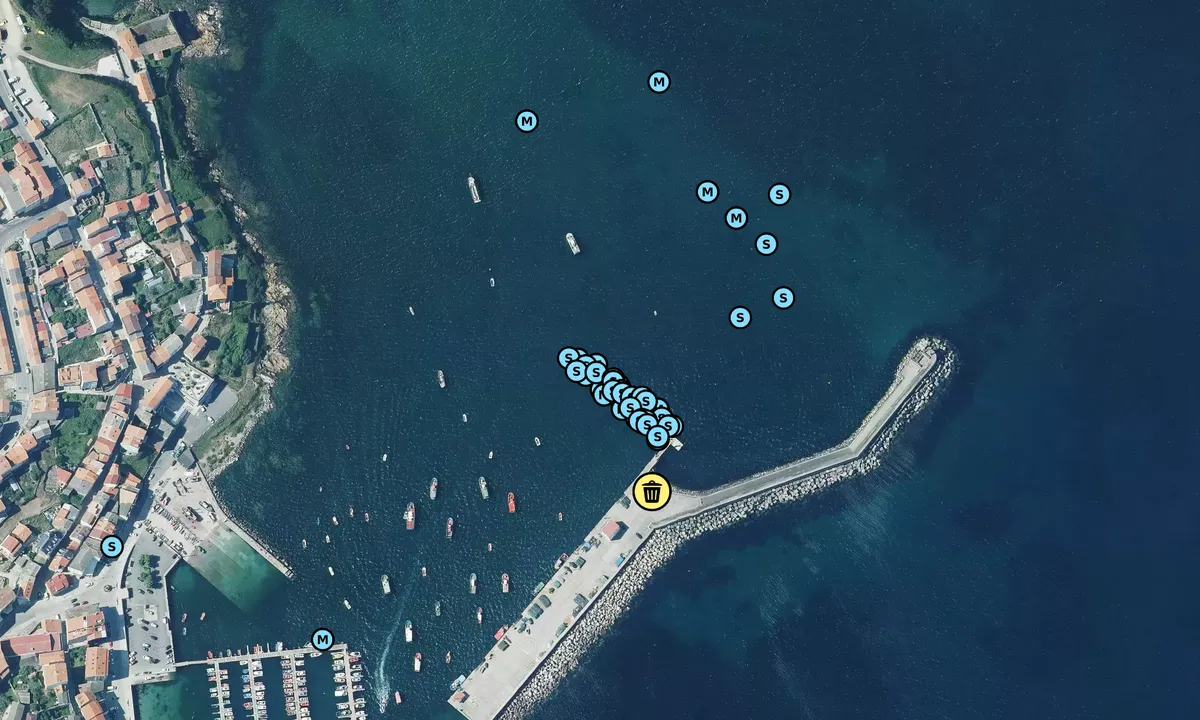 Satelite image of Fisterra