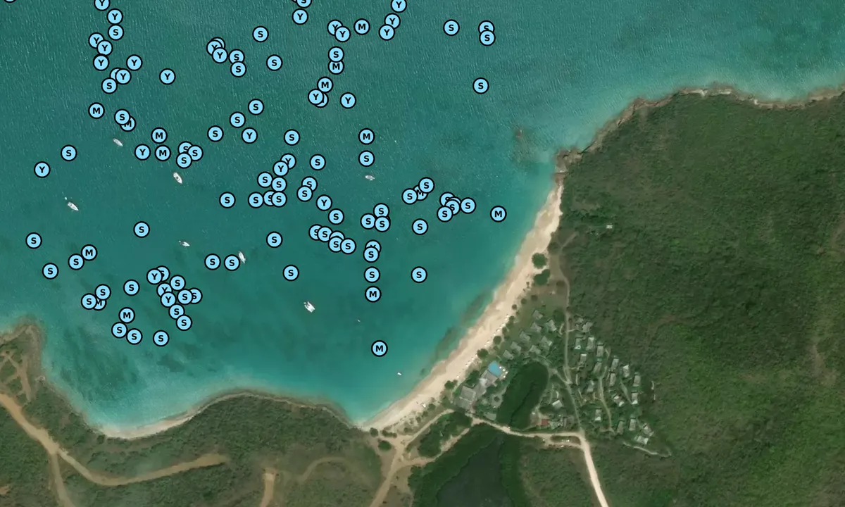 Satelite image of Five Islands - Jennings