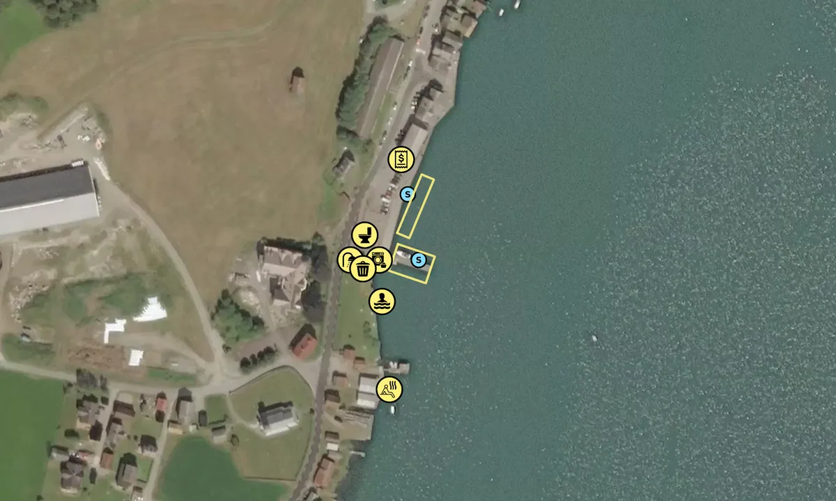 Satelite image of Fjærland