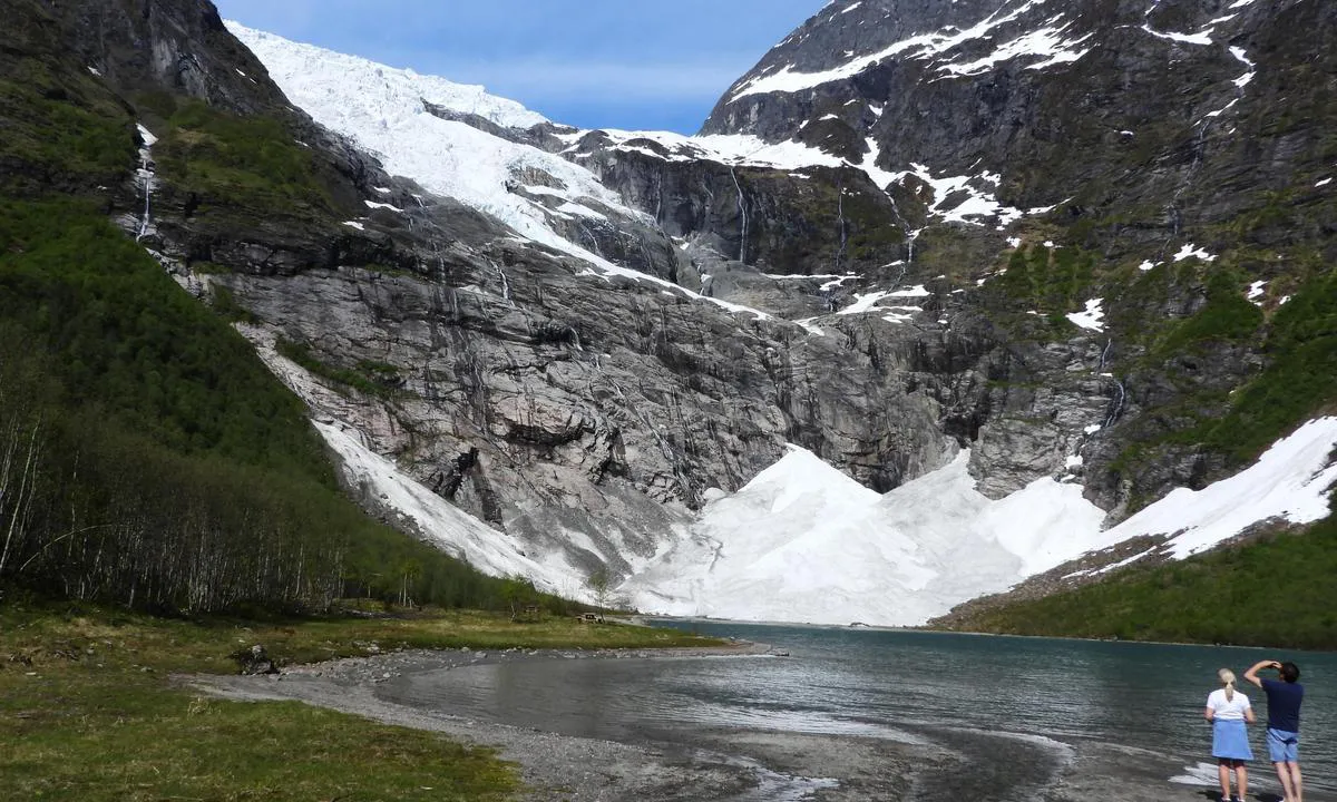 Fjærland: Glacier Bøyabreen.