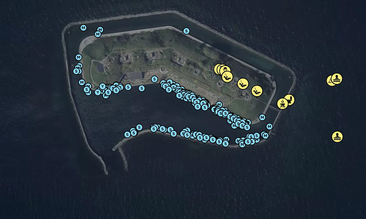 Satelite image of Flakfortet