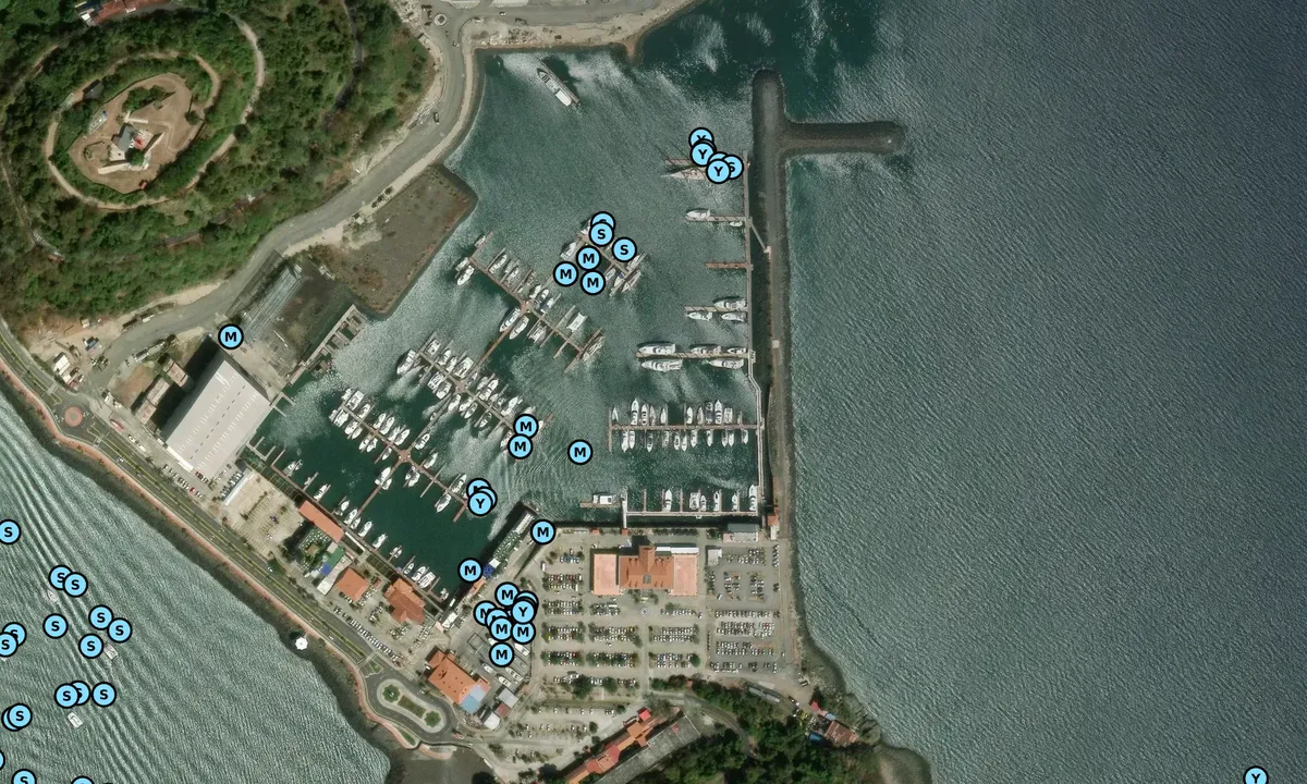 Satelite image of Flamenco Marina