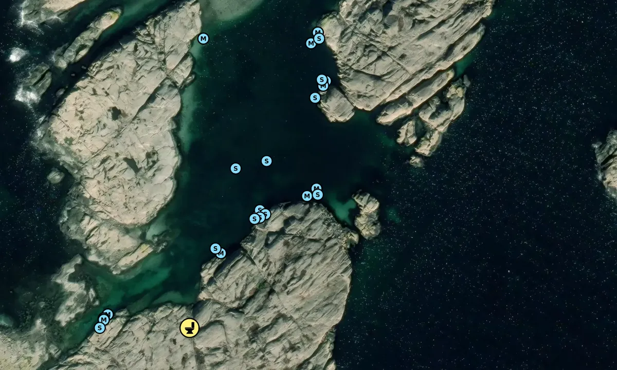 Satelite image of Flatskär