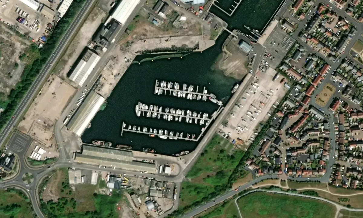 Flyfoto av Fleetwood Haven Marina