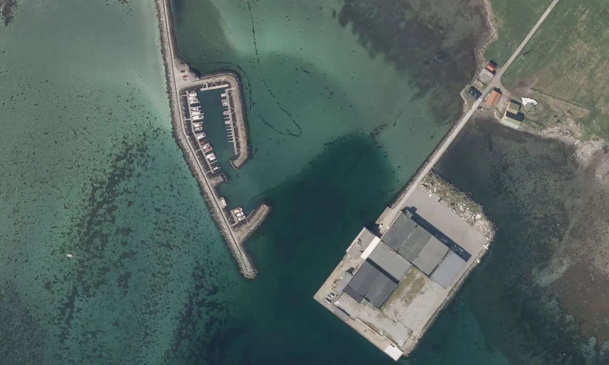 Flyfoto av Flemsvik Småbåthavn
