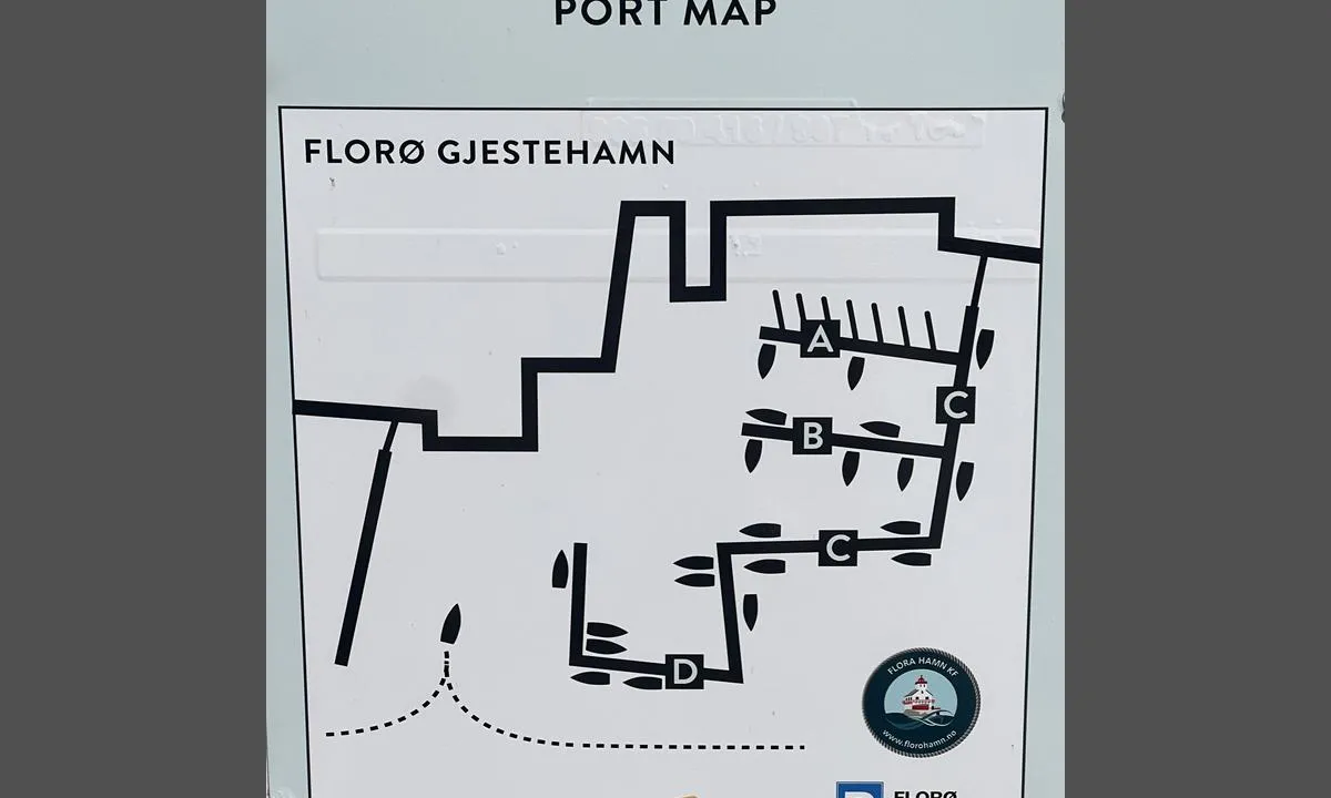 Florevika Gjestebrygge: Port map