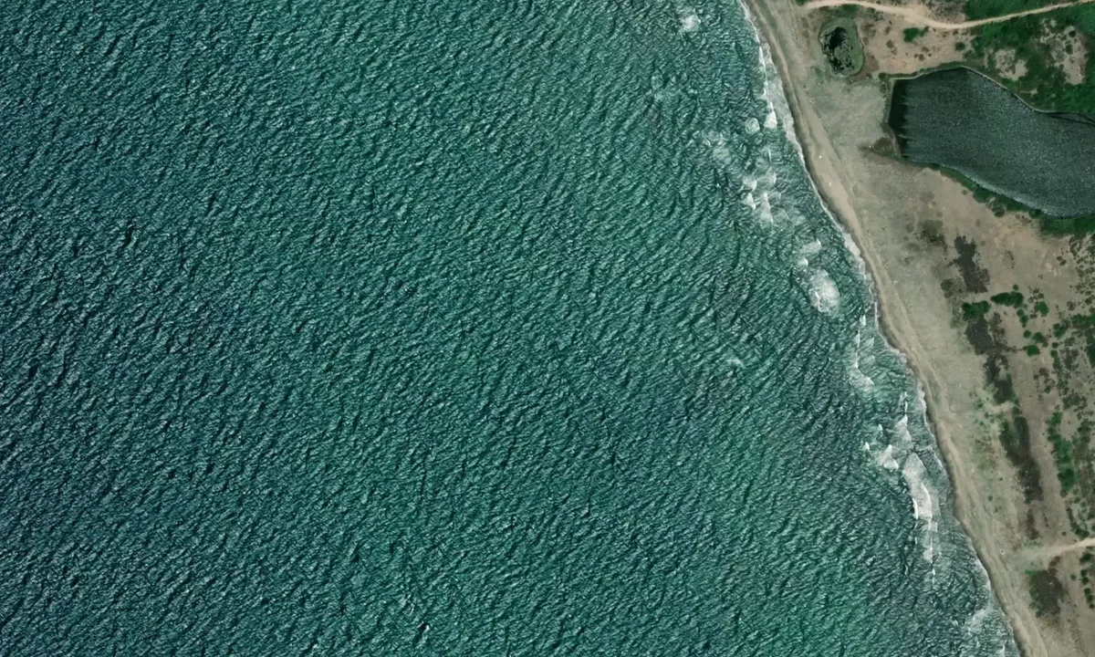 Flyfoto av Focene Beach