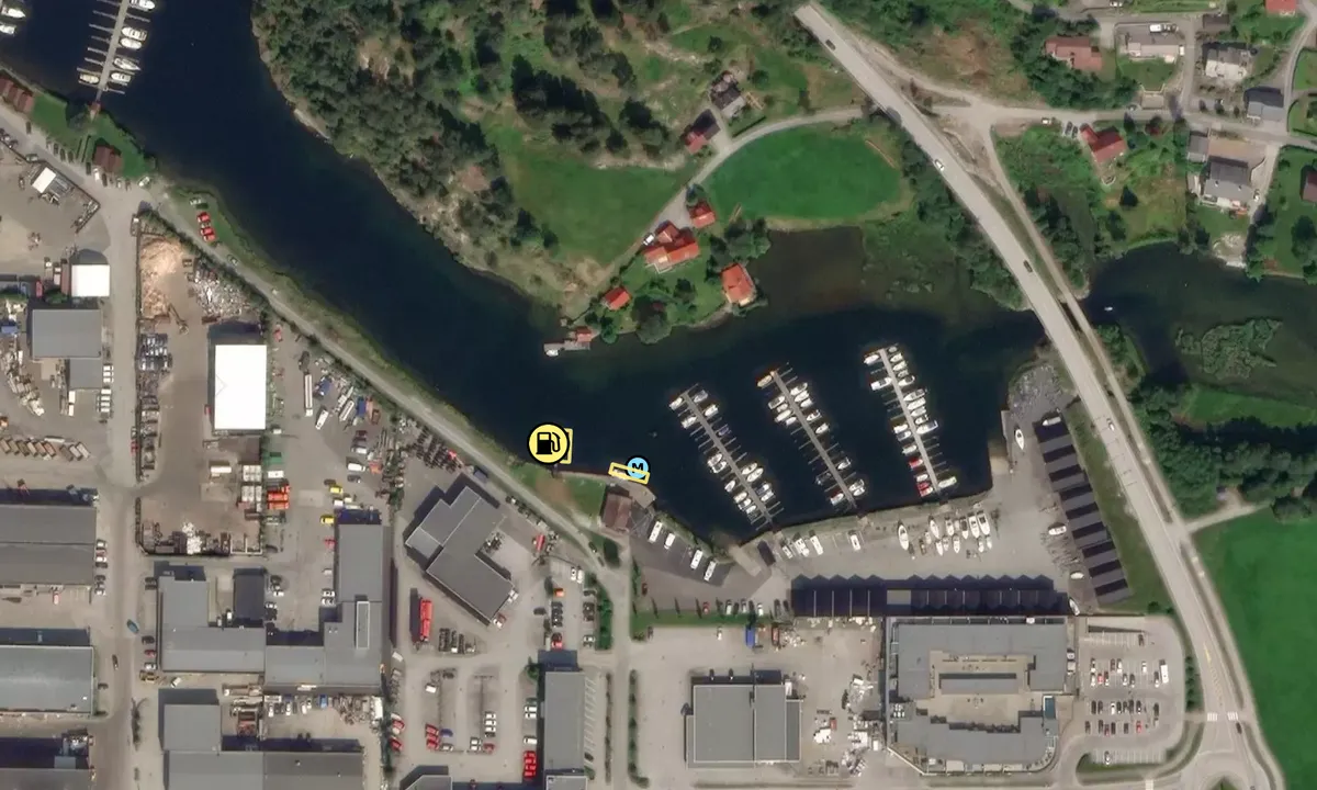 Satelite image of Førde Båtklubb