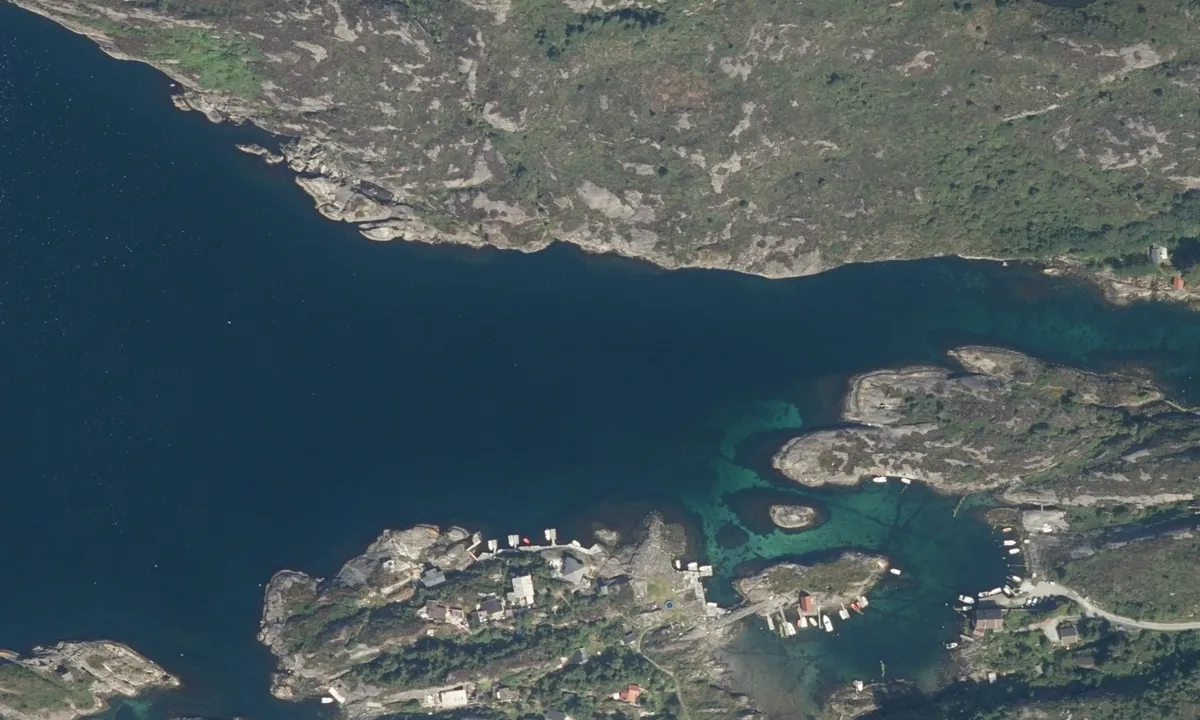 Flyfoto av Førlandsvågen