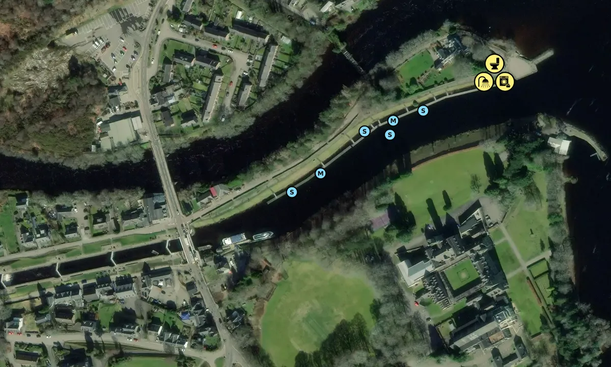 Satelite image of Fort Augustus