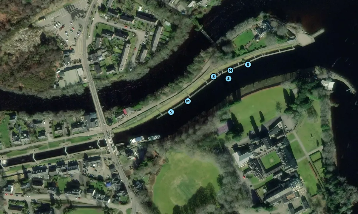 Satelite image of Fort Augustus