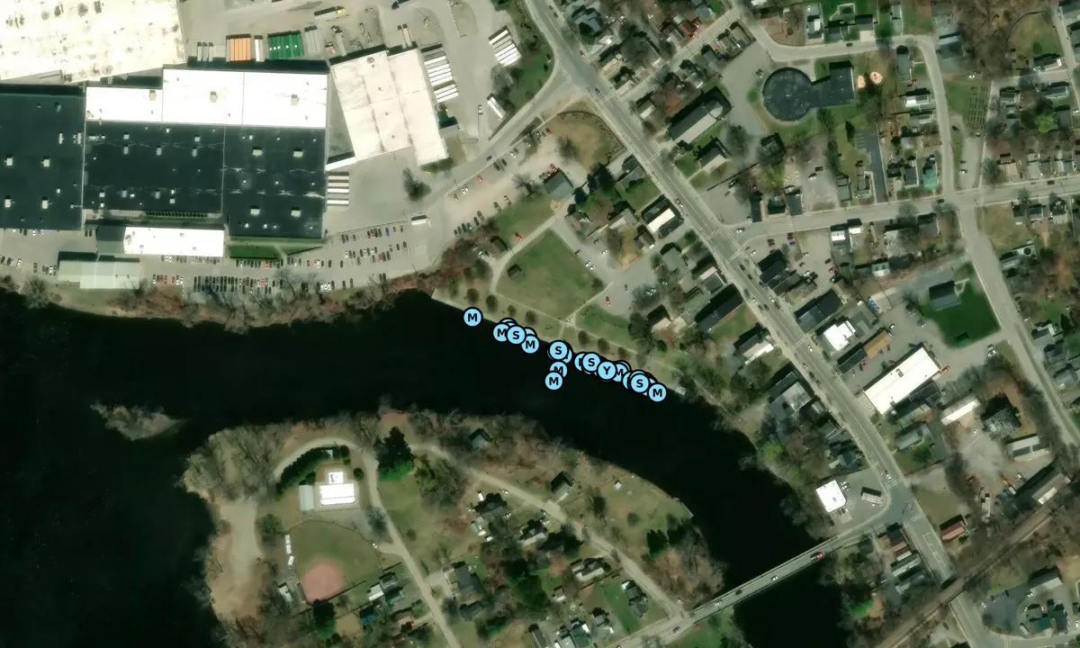 Satelite image of Fort Edward Yacht Basin
