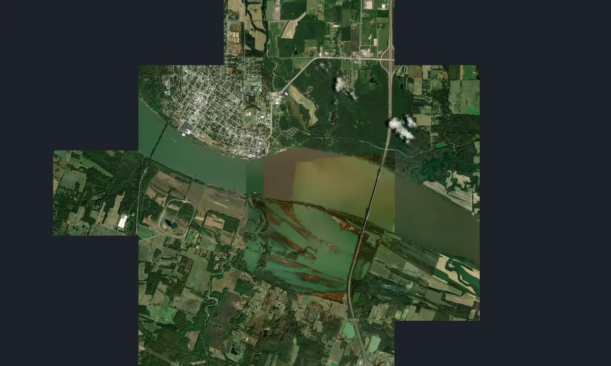 Flyfoto av Fort Massac - 1